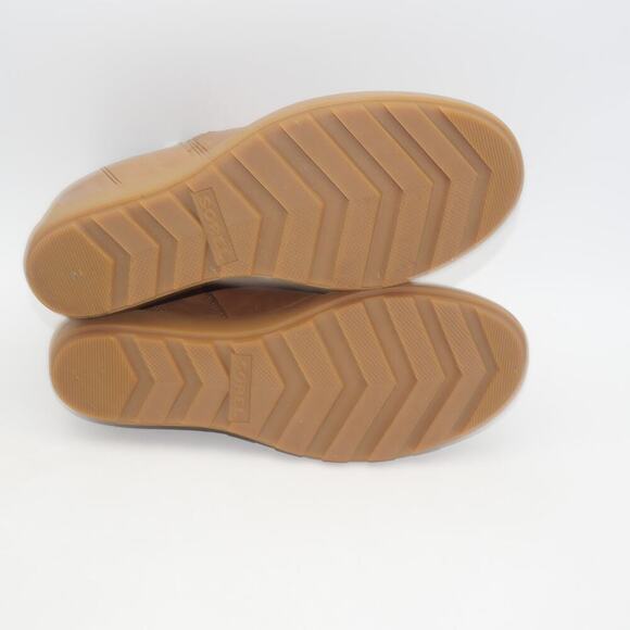 NEW Sorel Evie Zip Leather Boots Booties Velvet Tan Brown Women's 8 - Picture 6 of 7